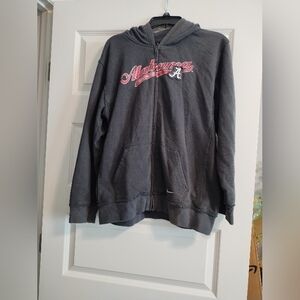Gray Alabama Zip Up Hoodie